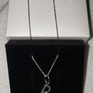 Pandora Chain Necklace with Initial D Charm